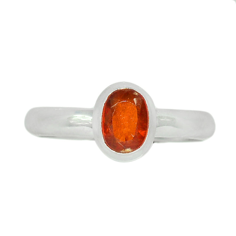 Orange Kyanite Faceted Ring - OKFR116