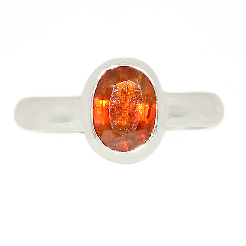 Orange Kyanite Faceted Ring - OKFR129