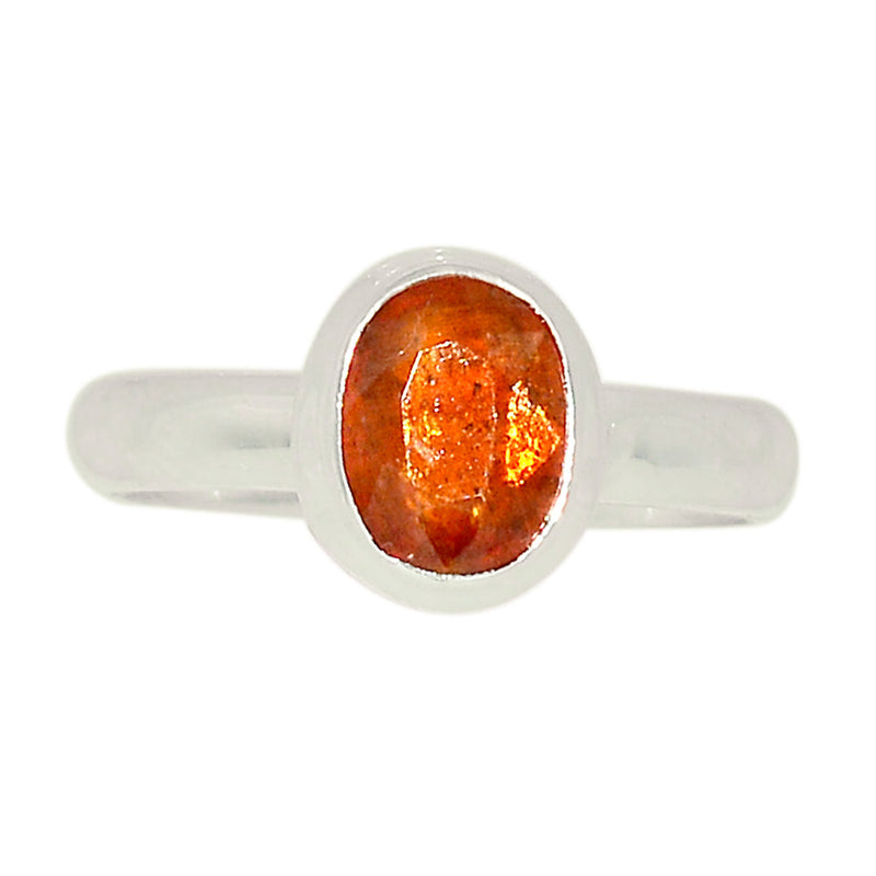 Orange Kyanite Faceted Ring - OKFR137