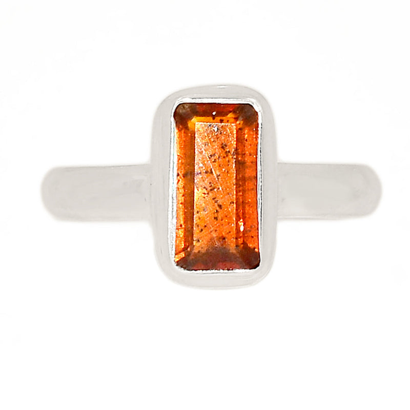 Orange Kyanite Faceted Ring - OKFR138