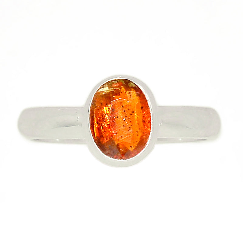 Orange Kyanite Faceted Ring - OKFR139