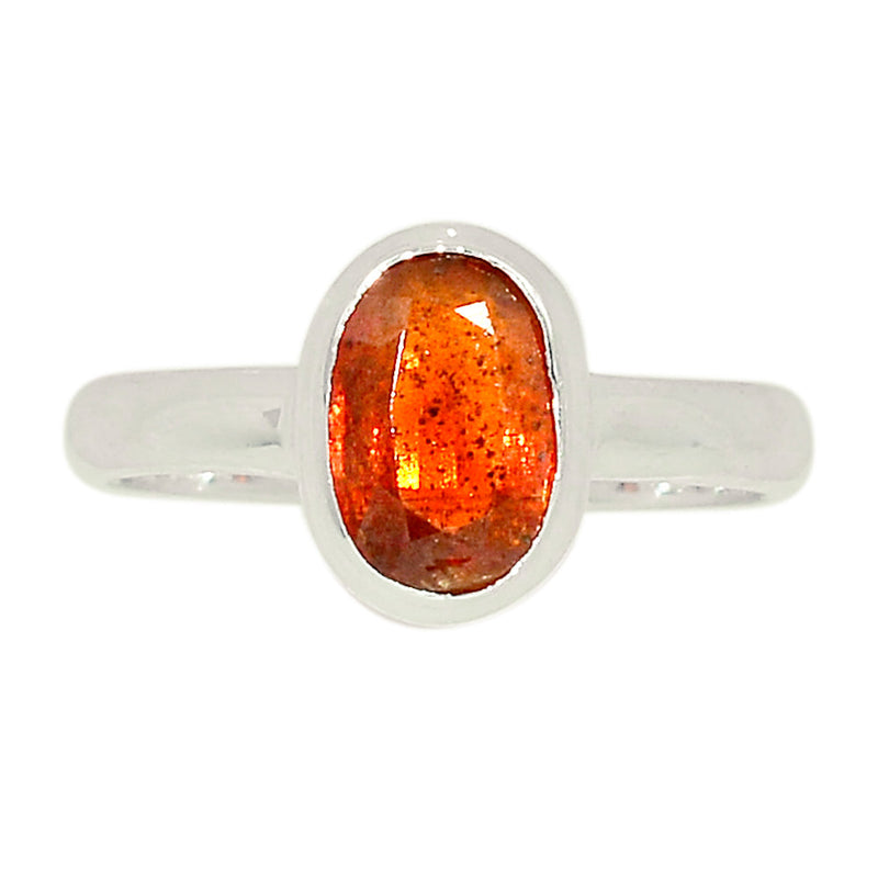 Orange Kyanite Faceted Ring - OKFR141