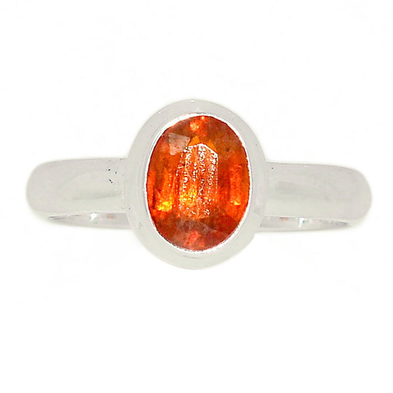 Orange Kyanite Faceted Ring - OKFR142