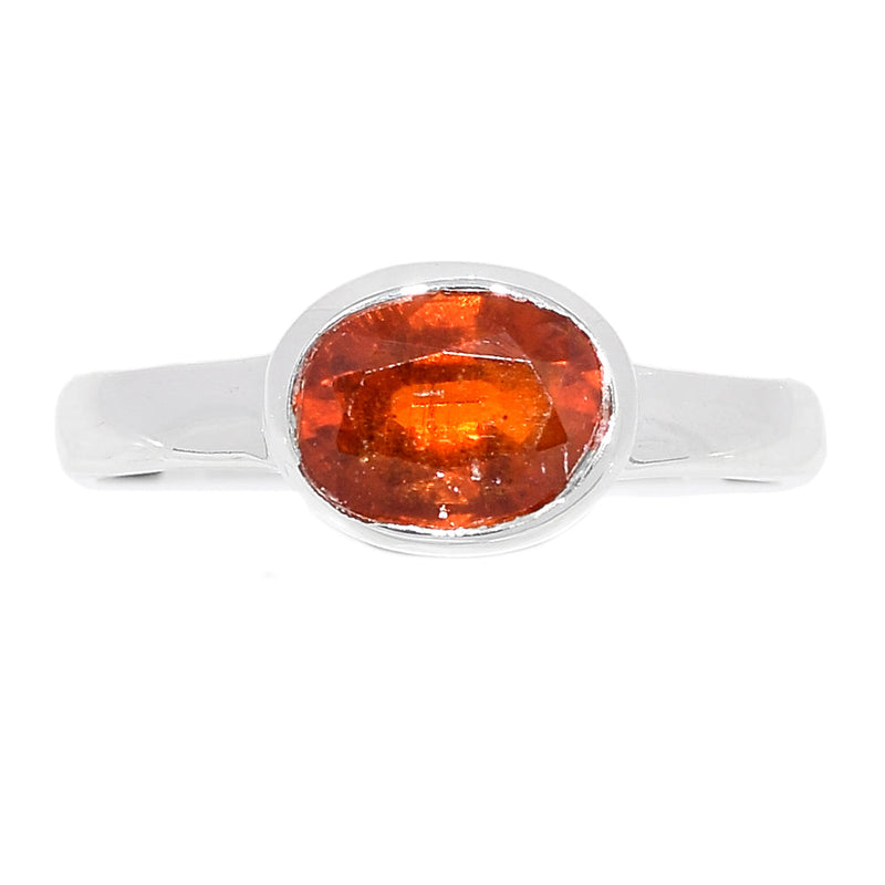 Orange Kyanite Faceted Ring - OKFR42