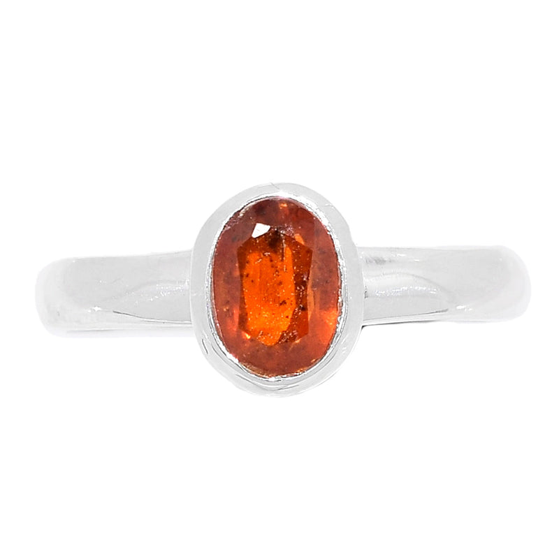 Orange Kyanite Faceted Ring - OKFR45