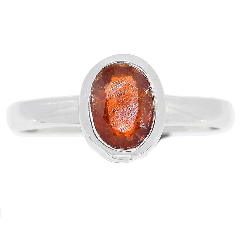 Orange Kyanite Faceted Ring - OKFR50