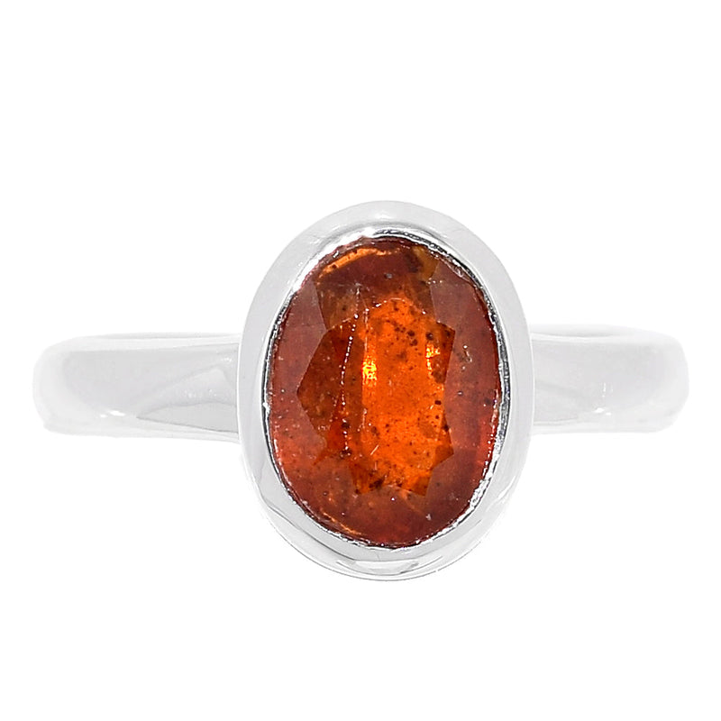 Orange Kyanite Faceted Ring - OKFR61