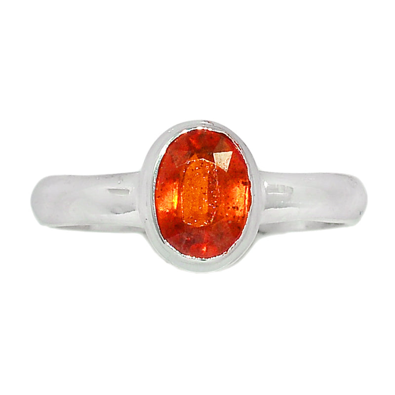 Orange Kyanite Faceted Ring - OKFR75