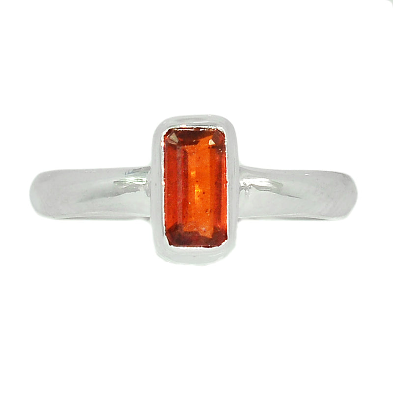 Orange Kyanite Faceted Ring - OKFR79