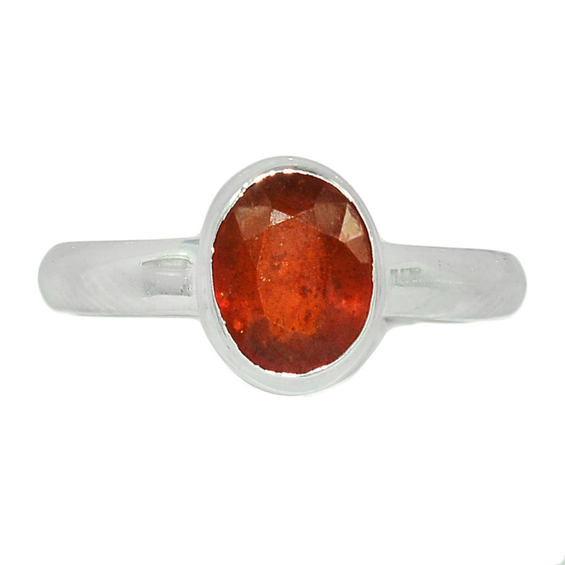 Orange Kyanite Faceted Ring - OKFR80