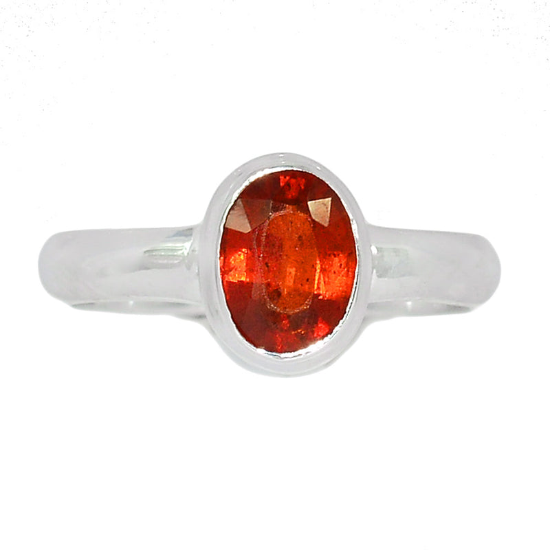 Orange Kyanite Faceted Ring - OKFR86