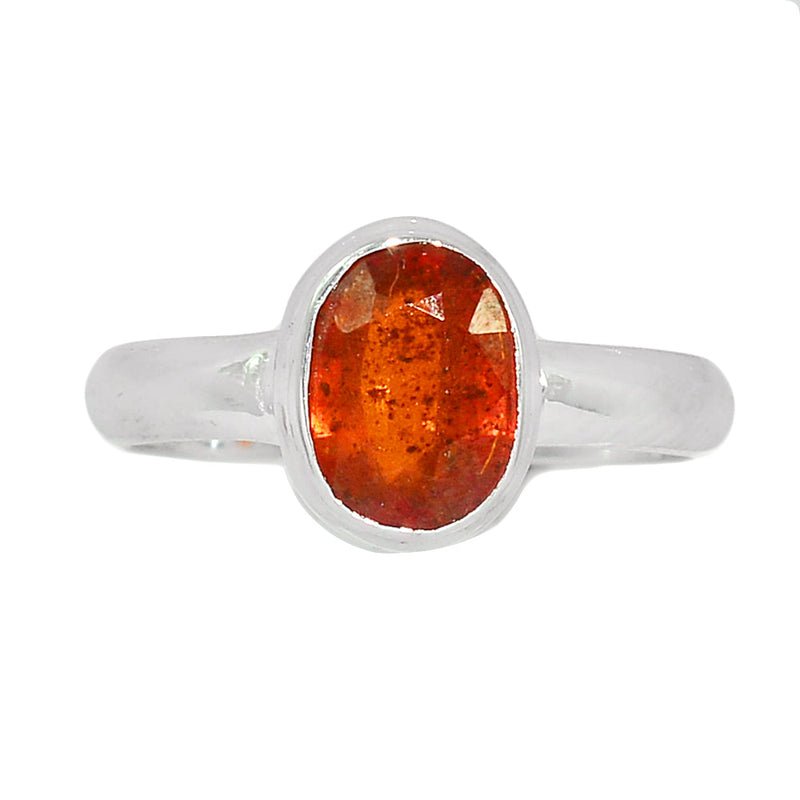 Orange Kyanite Faceted Ring - OKFR87