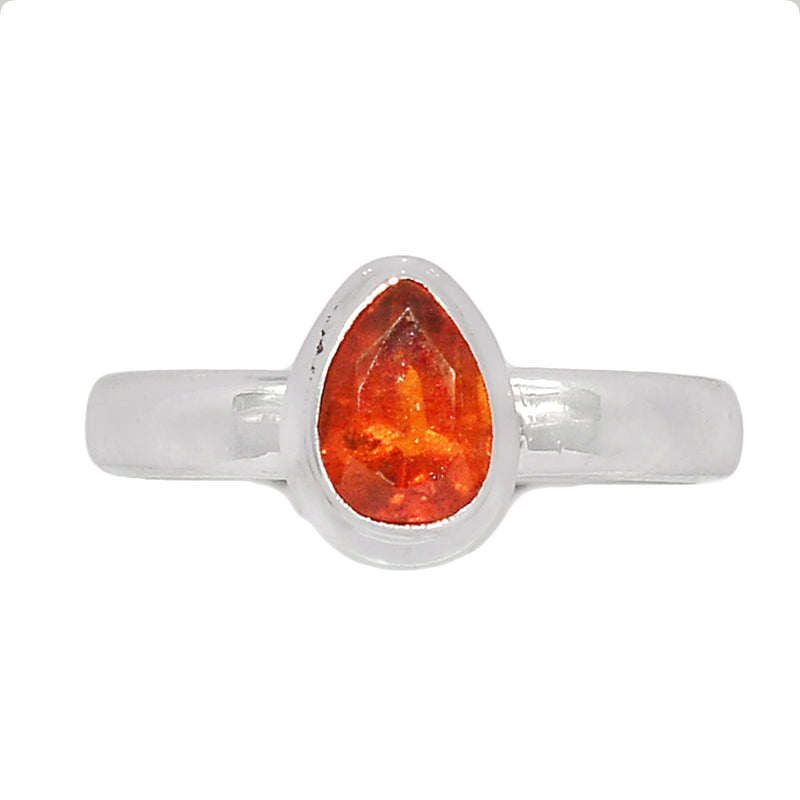Orange Kyanite Faceted Ring - OKFR88