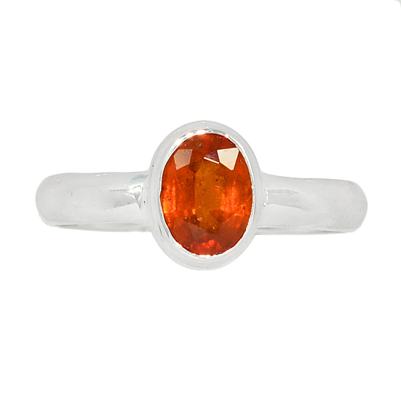 Orange Kyanite Faceted Ring - OKFR94
