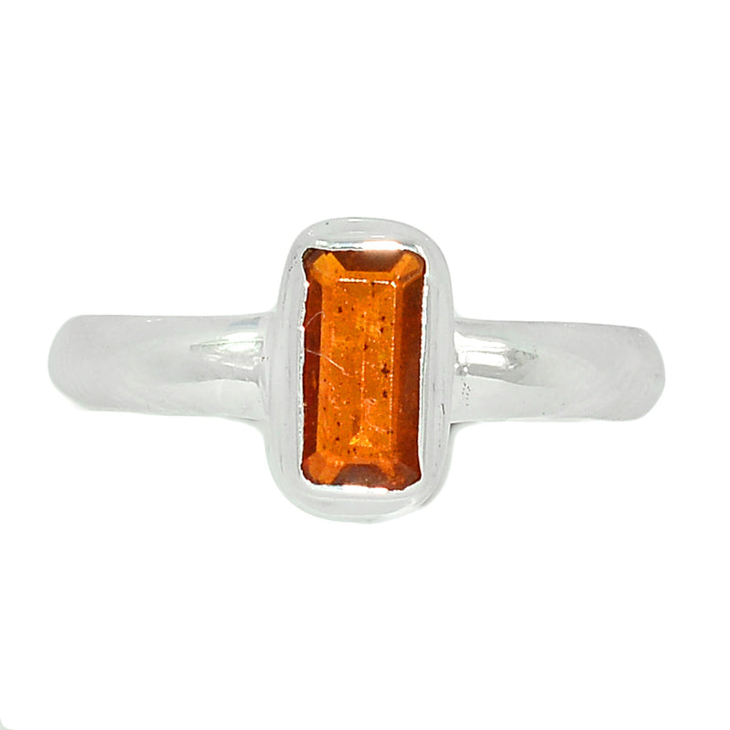 Orange Kyanite Faceted Ring - OKFR98