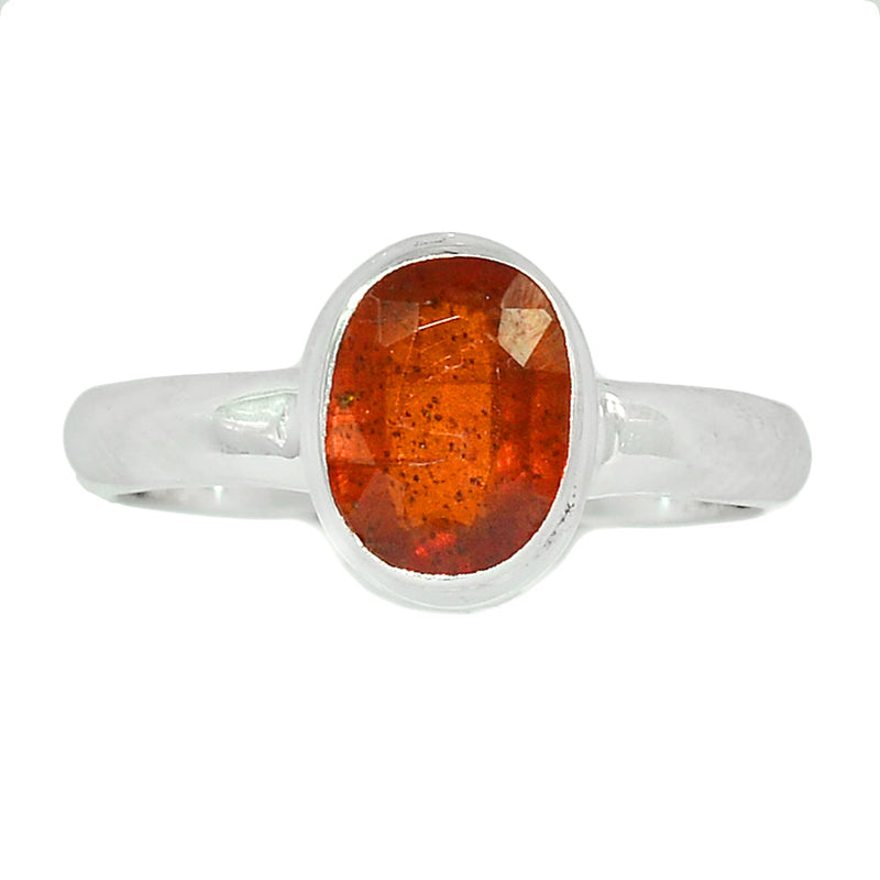 Orange Kyanite Faceted Ring - OKFR99
