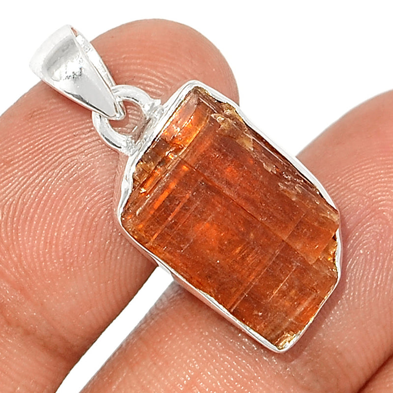 1.1" Orange Kyanite Rough Pendants - OKRP414