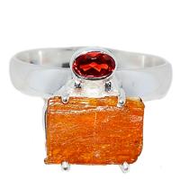 Orange Kyanite Rough Ring - OKRR172