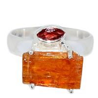 Orange Kyanite Rough Ring - OKRR185