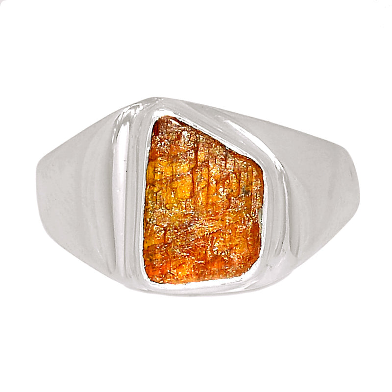Solid - Orange Kyanite Rough Ring - OKRR258