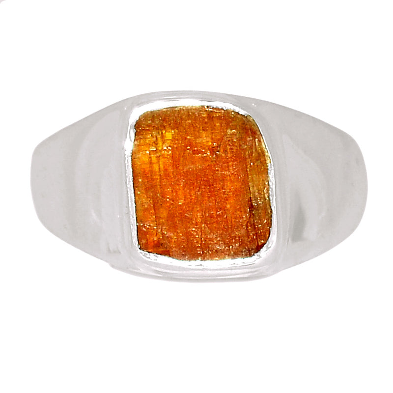 Solid - Orange Kyanite Rough Ring - OKRR259