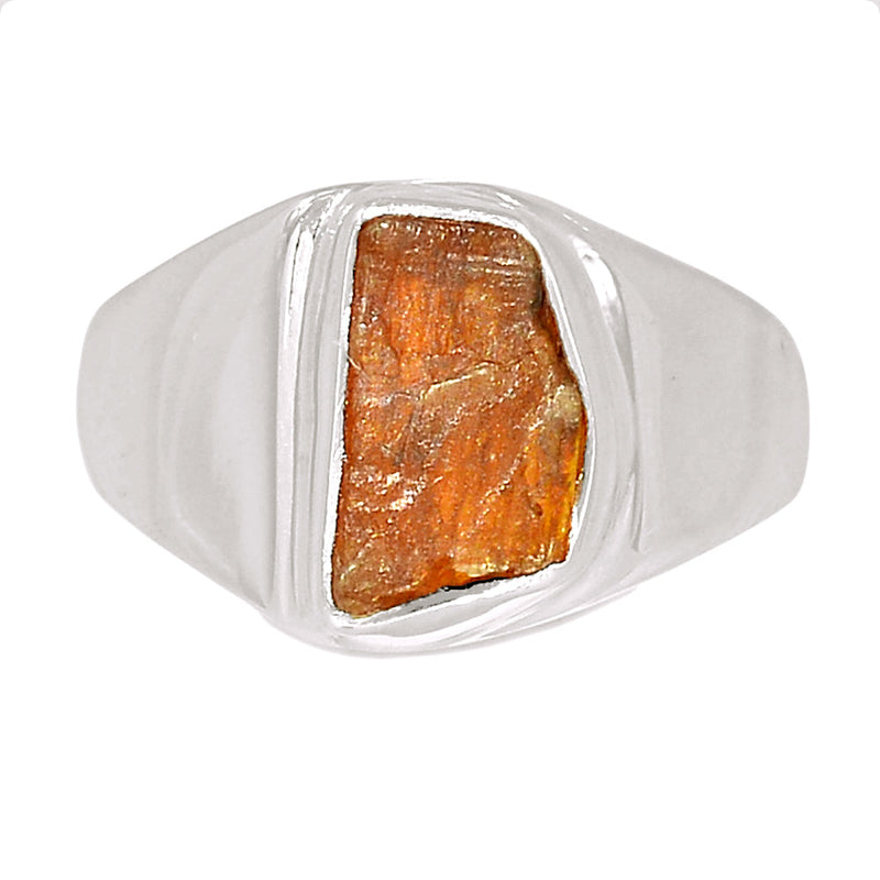 Solid - Orange Kyanite Rough Ring - OKRR261