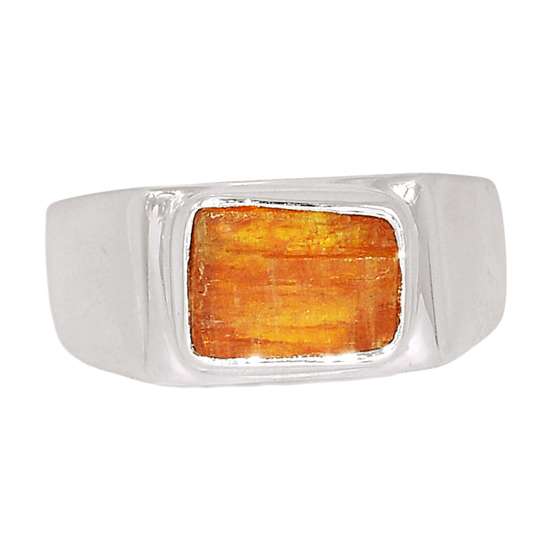 Solid - Orange Kyanite Rough Ring - OKRR264