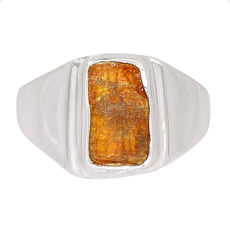 Solid - Orange Kyanite Rough Ring - OKRR265