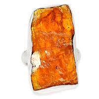 Orange Kyanite Rough Ring - OKRR43