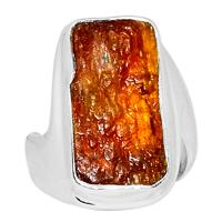 Orange Kyanite Rough Ring - OKRR58