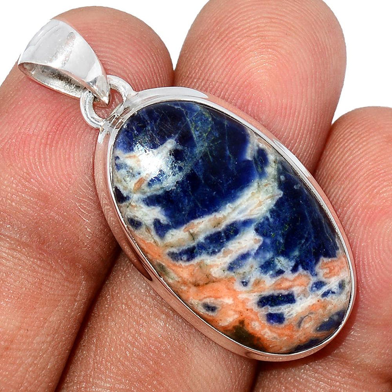 1.5" Orange Sodalite Pendants - ORSP245