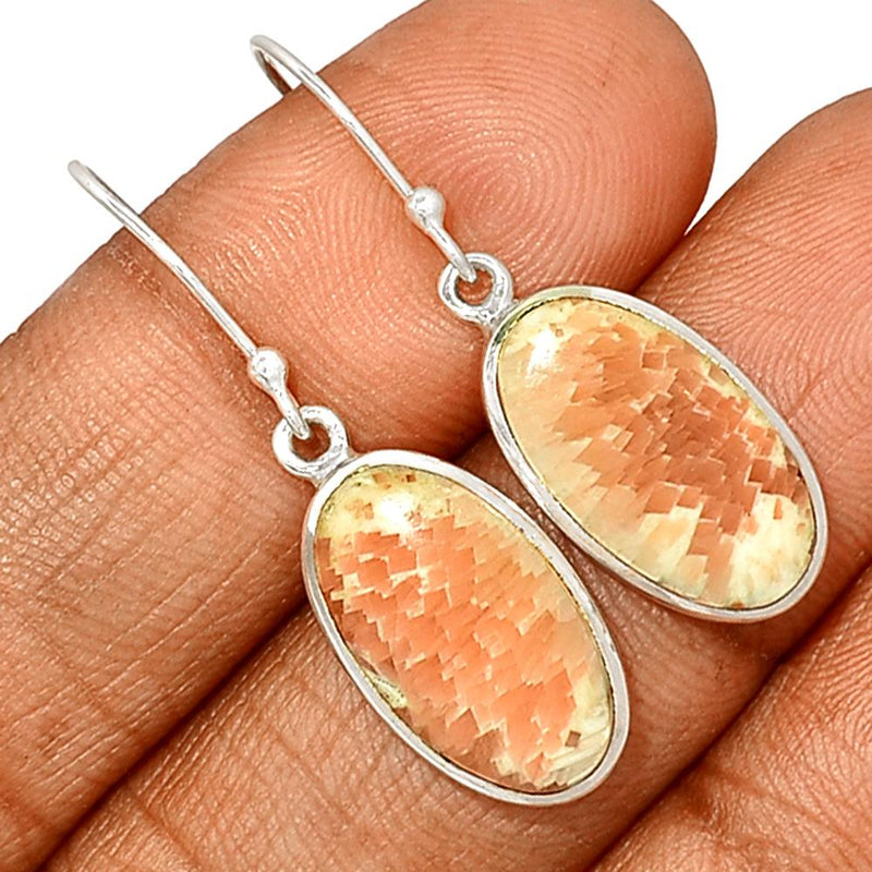 1.5" Orange Scolecite Earrings - OSCE121