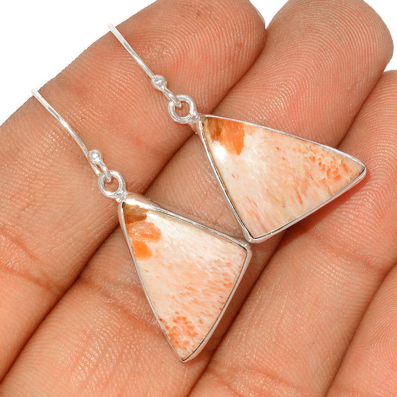 1.6" Orange Scolecite Earrings - OSCE181