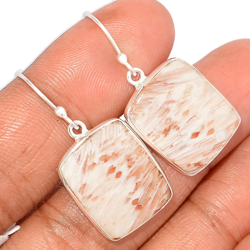 1.5" Orange Scolecite Earrings - OSCE201