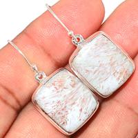 Orange Scolecite Earring-OSCE51
