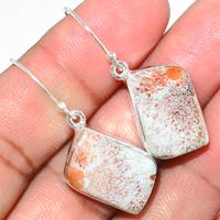 Orange Scolecite Earring-OSCE52