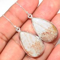 Orange Scolecite Earring-OSCE69