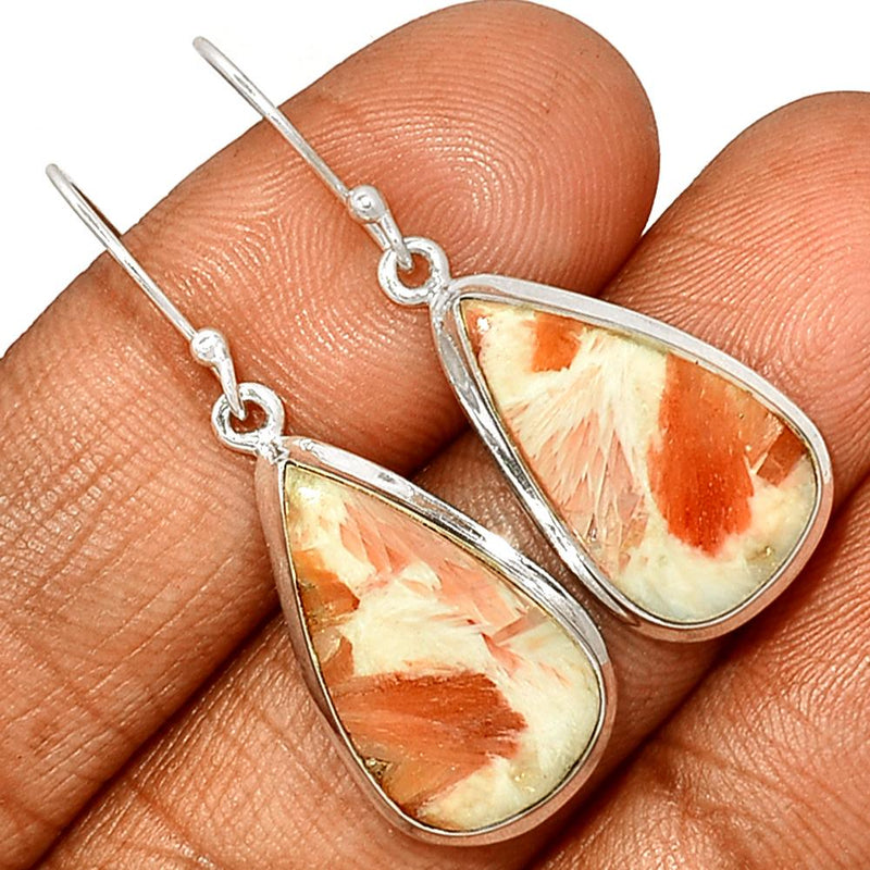 1.6" Orange Scolecite Earrings - OSCE83
