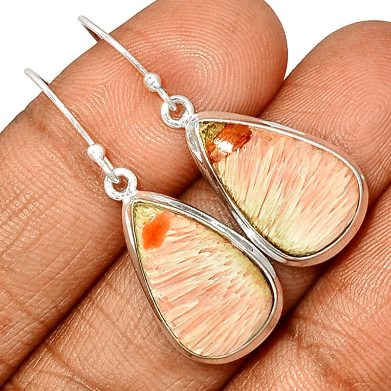 1.5" Orange Scolecite Earrings - OSCE97