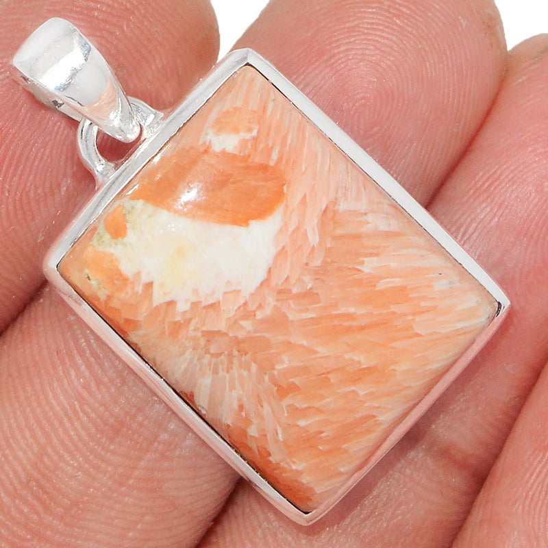 1.2" Orange Scolecite Pendants - OSCP331