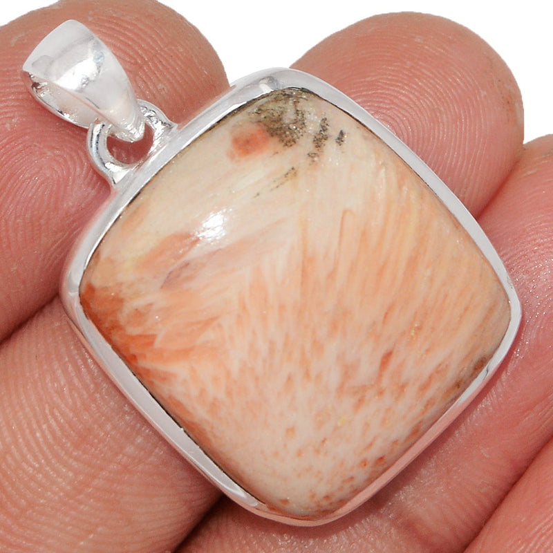 1.3" Orange Scolecite Pendants - OSCP335