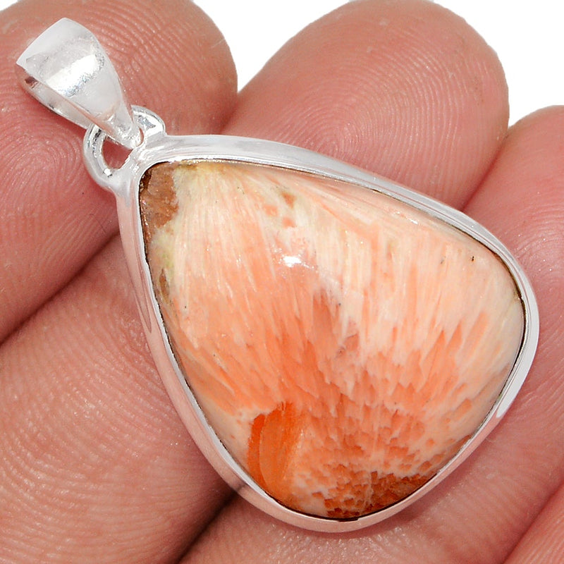 1.3" Orange Scolecite Pendants - OSCP337