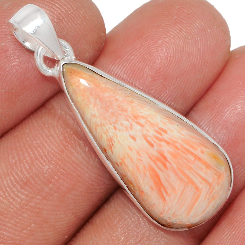 1.5" Orange Scolecite Pendants - OSCP338