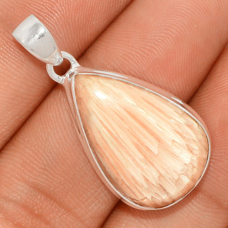 1.3" Orange Scolecite Pendants - OSCP381