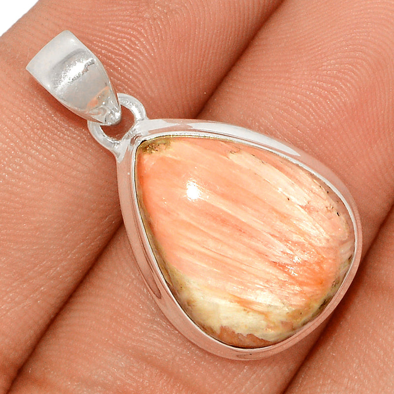 1.2" Orange Scolecite Pendants - OSCP386