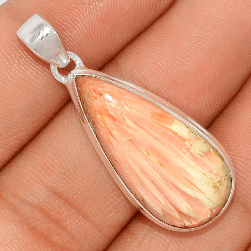 1.5" Orange Scolecite Pendants - OSCP401