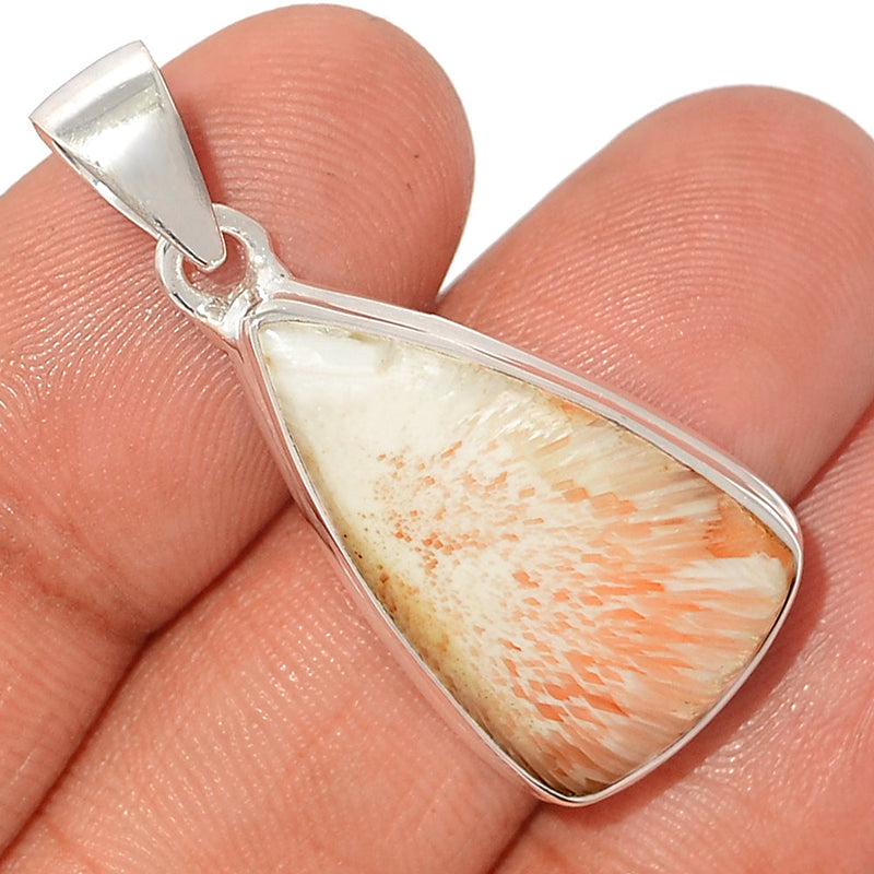 1.5" Orange Scolecite Pendants - OSCP418