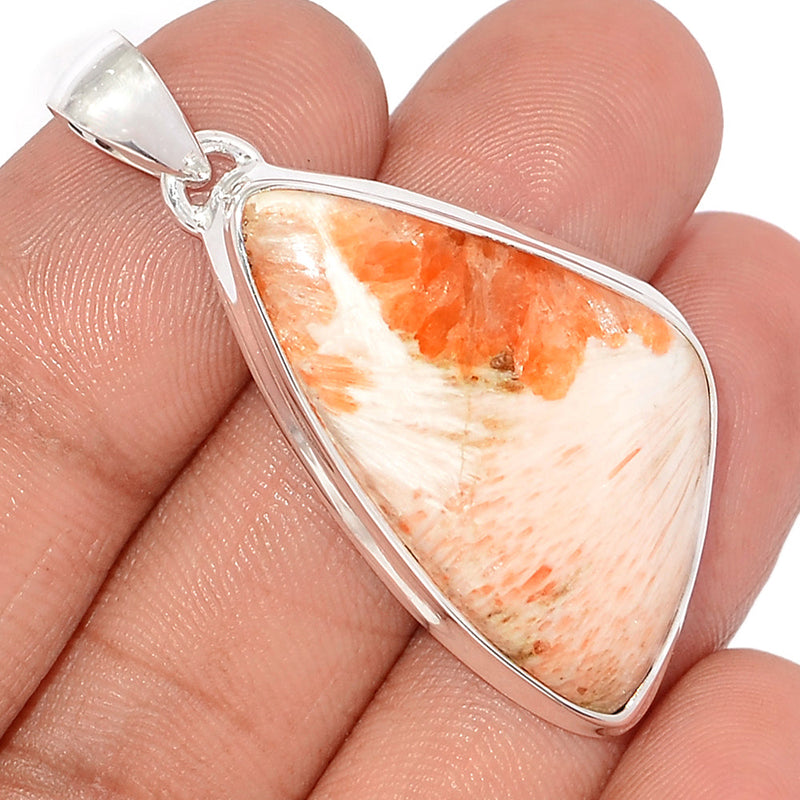 1.7" Orange Scolecite Pendants - OSCP430