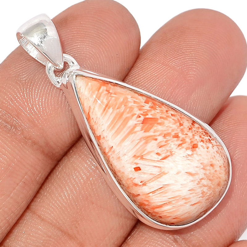 1.5" Orange Scolecite Pendants - OSCP436