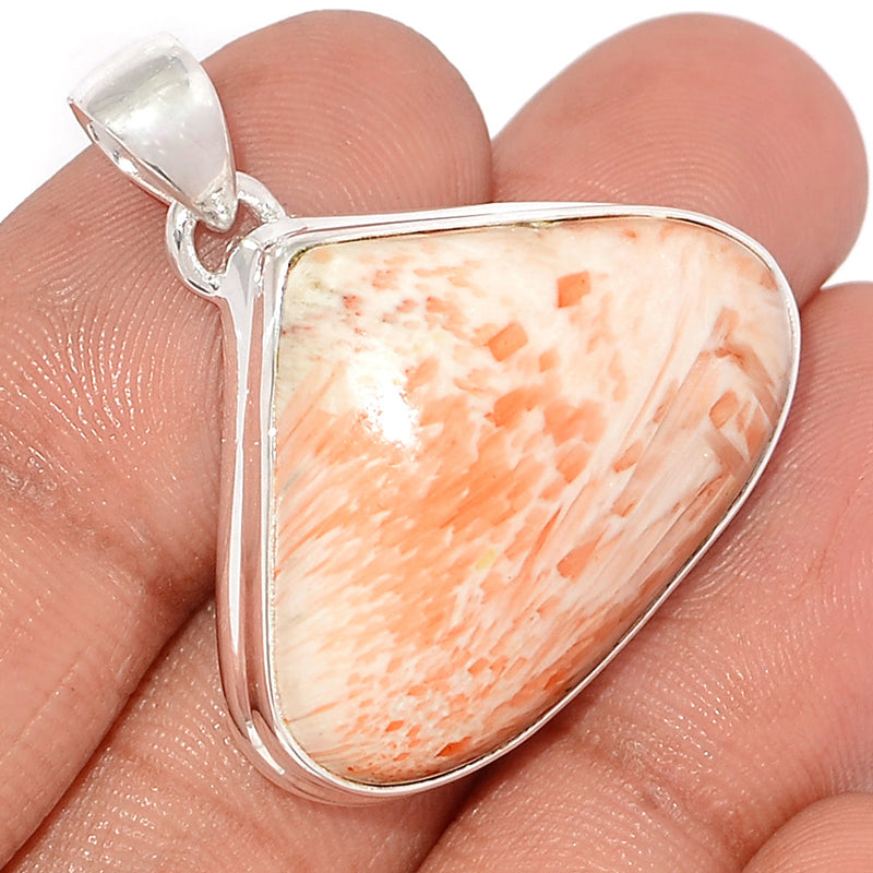 1.2" Orange Scolecite Pendants - OSCP439